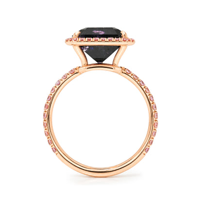 6.43 Carat Modern Muse Tourmaline & Pink Diamonds Unicorn Ring
