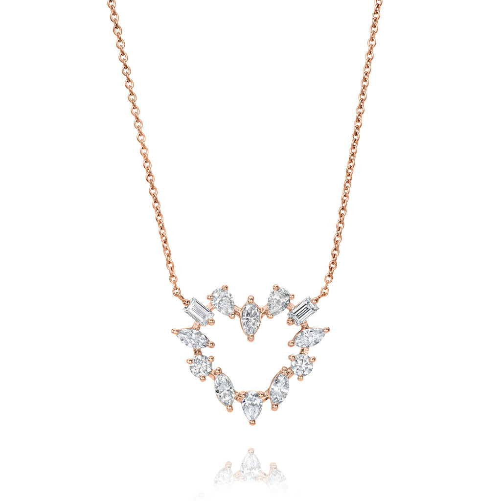 In Love Diamond Heart Pendant Necklace
