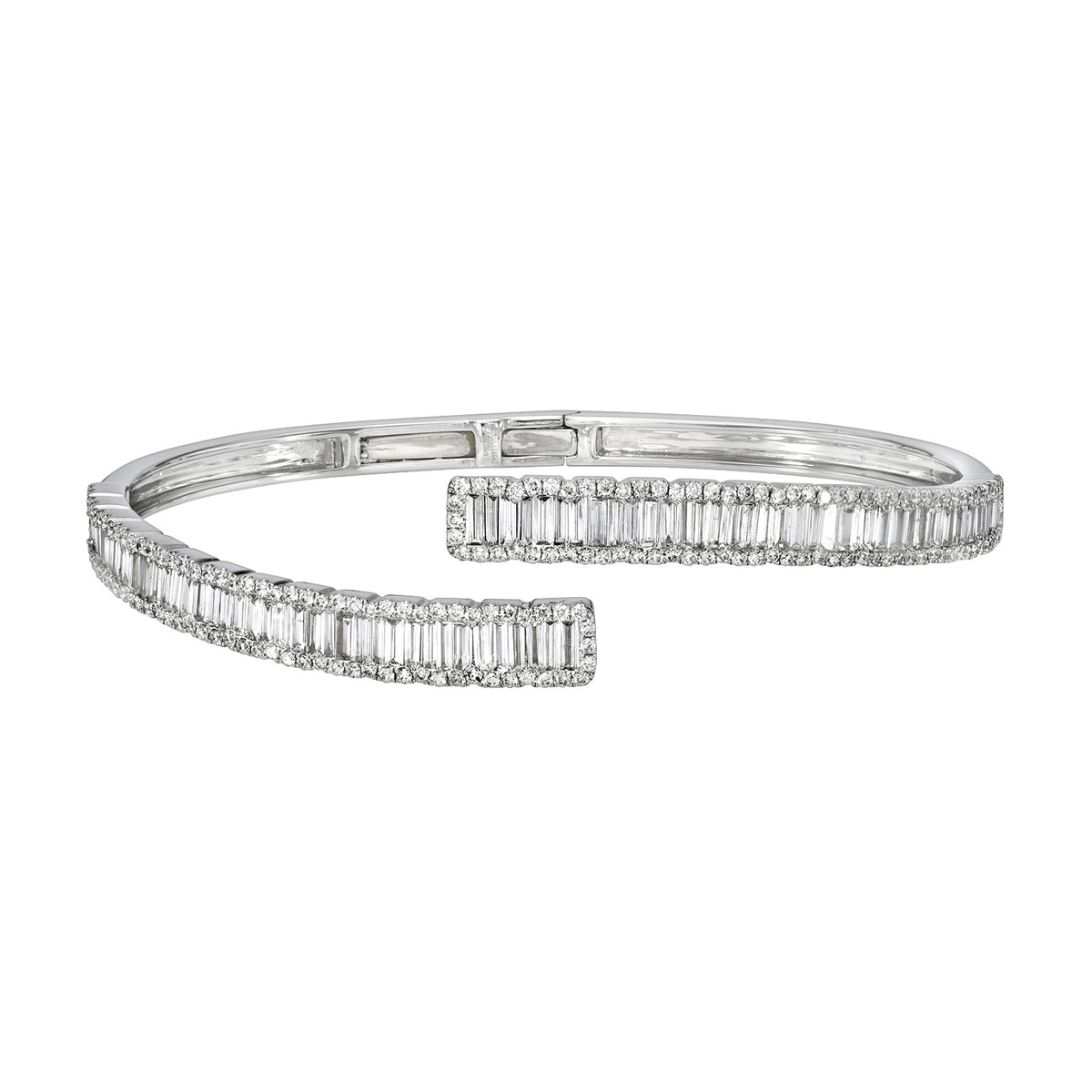 Men's Baguette Cut Curb Link Bracelet | Ouros Jewels