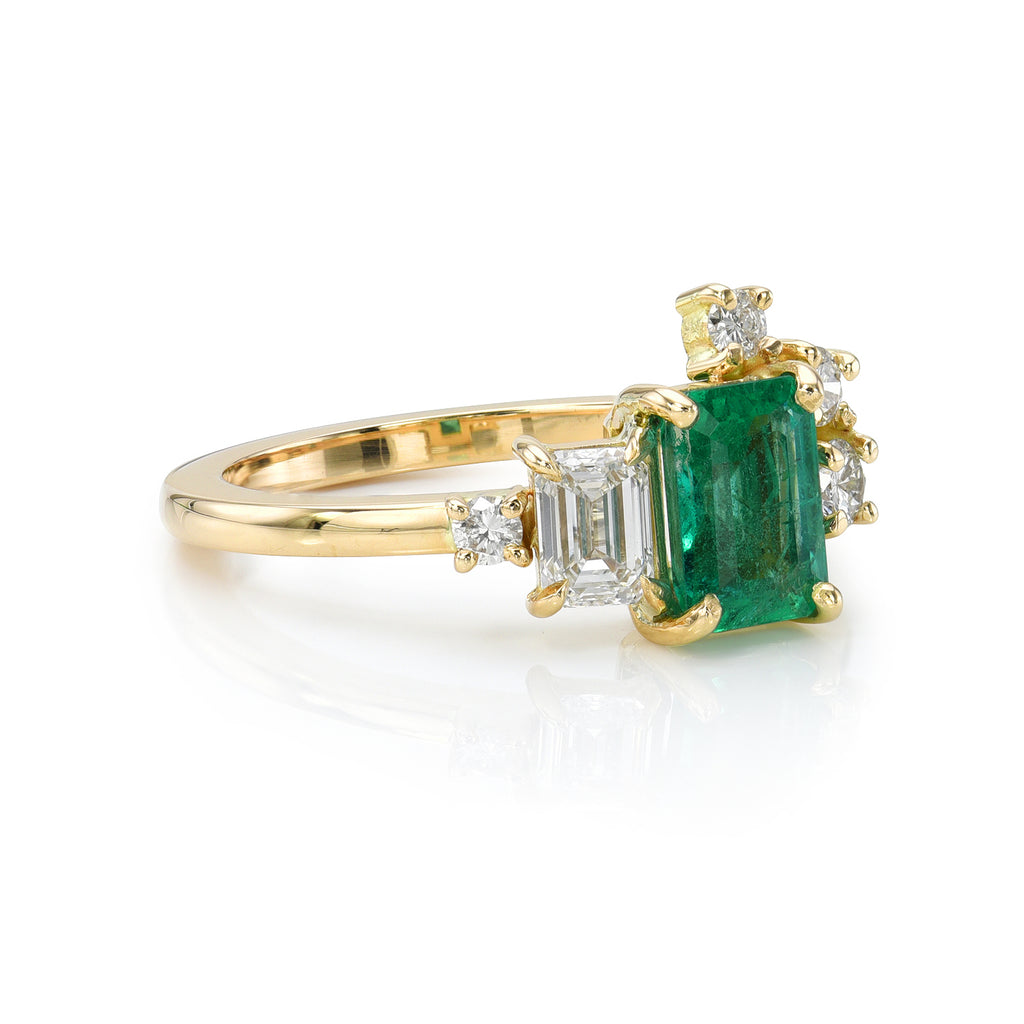 Nature's Beauty Emerald and Diamond Ring