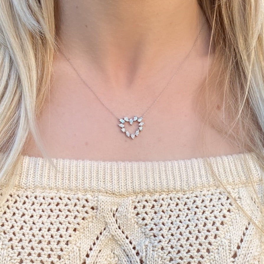 In Love Diamond Heart Pendant Necklace