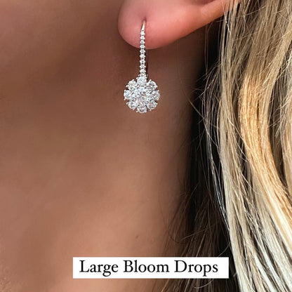 Bloom Drop Diamond Earrings