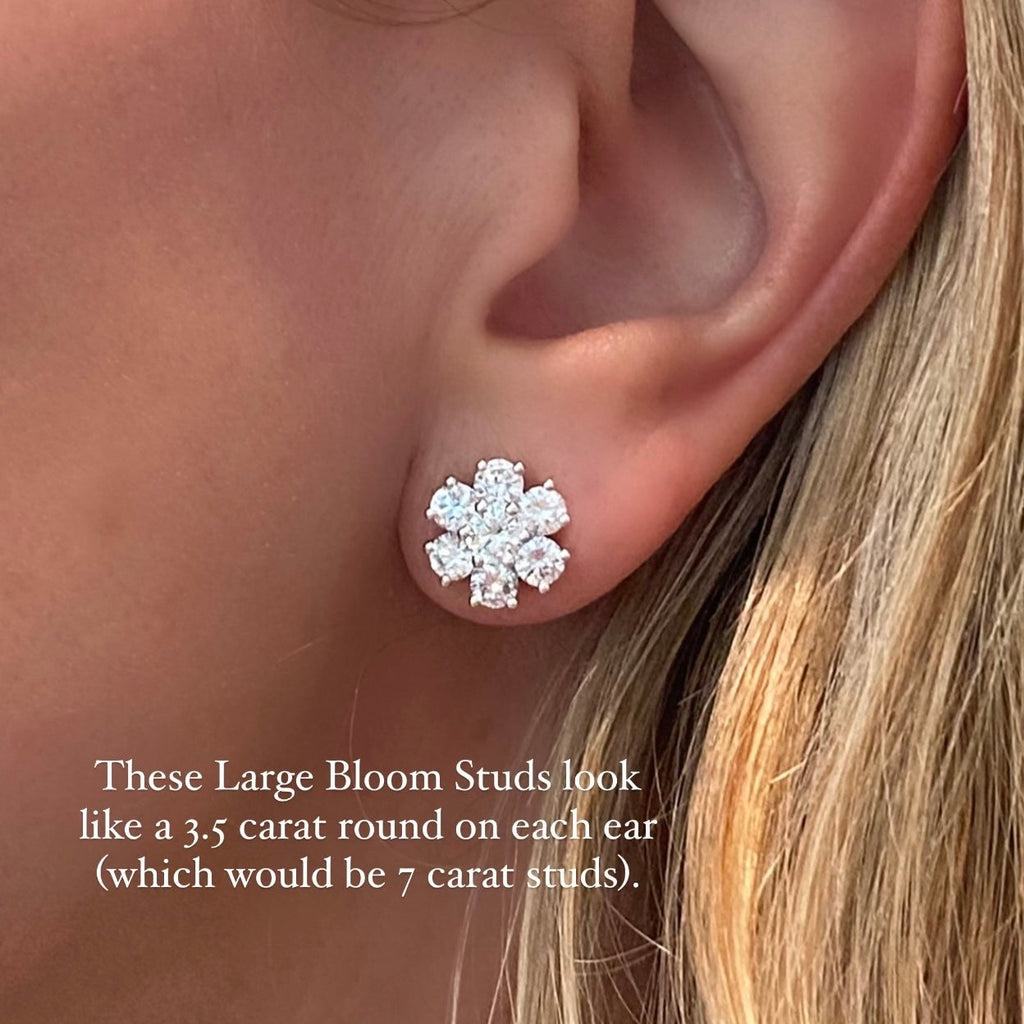 Bloom Diamond Stud Earrings