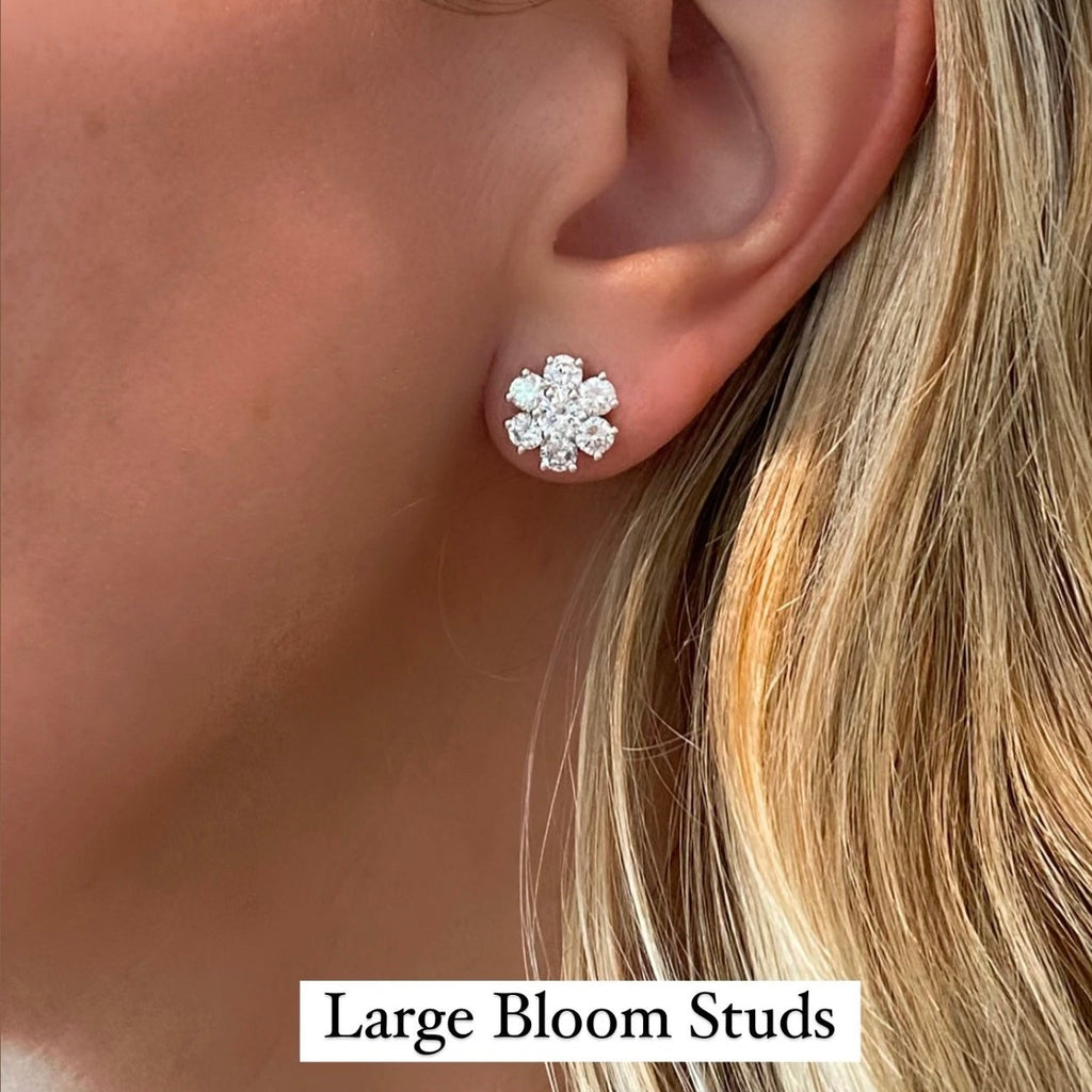 Bloom Diamond Stud Earrings