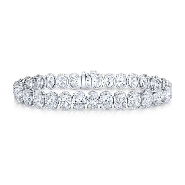 Oval Cut Diamond Tennis Bracelet