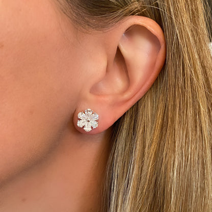 Blossom Diamond Stud Earrings