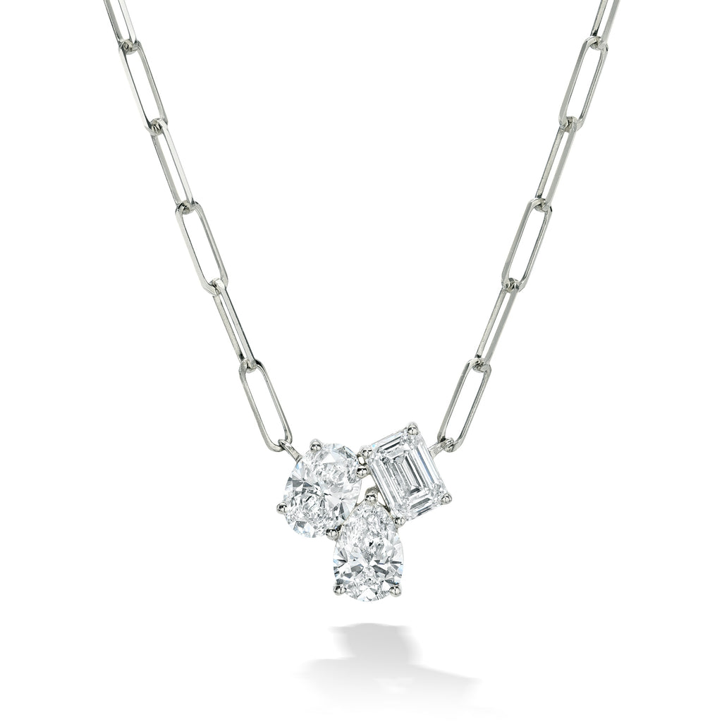 Diamond Cluster Pendant Necklace