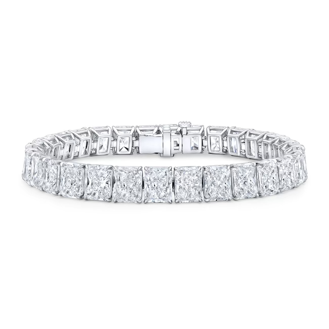 Cushion Cut Diamond Tennis Bracelet