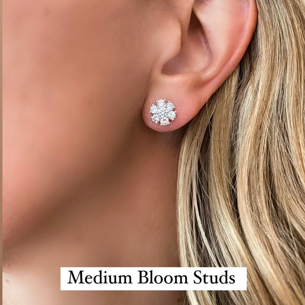 Bloom Diamond Stud Earrings