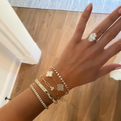 Love All Mixed Shape Diamond Tennis Bracelet
