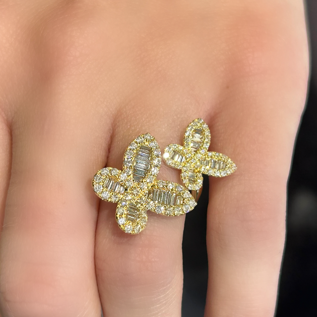 Butterfly Together Diamond Ring