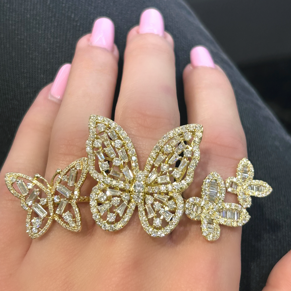 Butterfly Together Diamond Ring