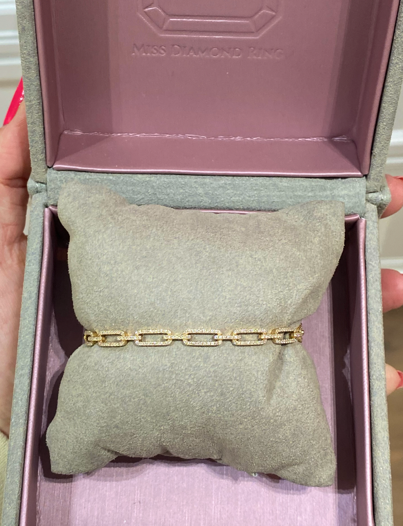 Connected & Perfected Diamond Bangle Bracelet