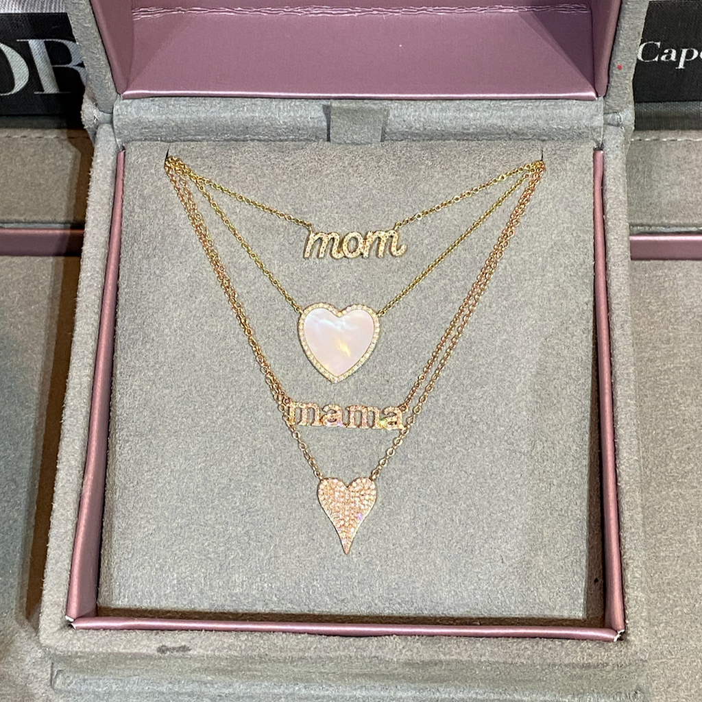 Mama Diamond Pendant Necklace