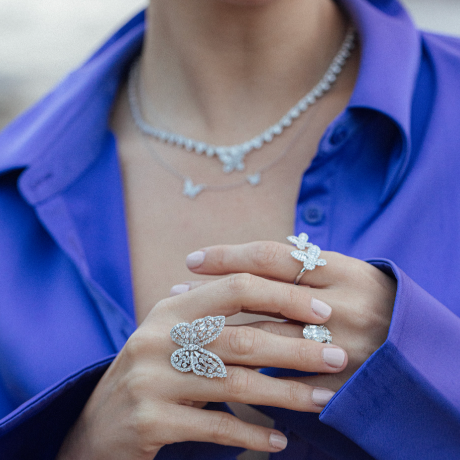 Butterfly Together Diamond Ring