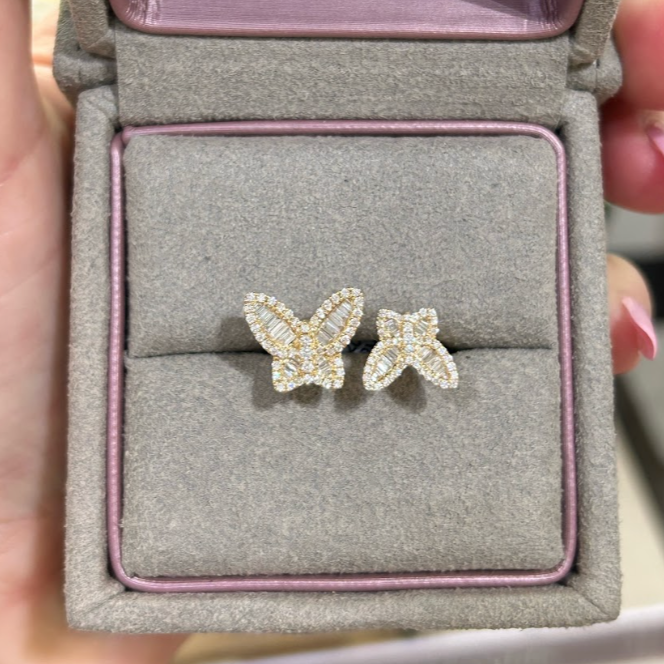 Between Butterflies Diamond Ring