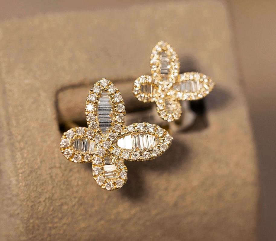 Butterfly Together Diamond Ring