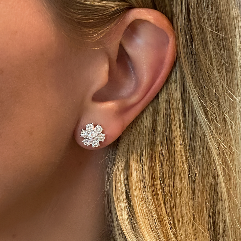 Bloom Diamond Stud Earrings