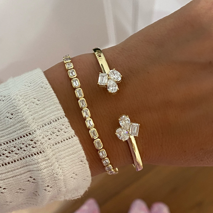 Cluster Cuff Bangle