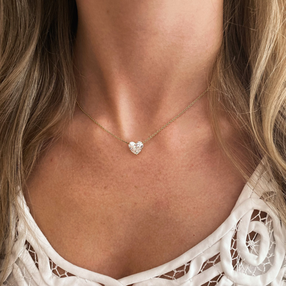 Diamond Heart Pendant Necklace