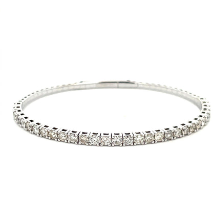 Flexible Diamond Bangle Bracelet