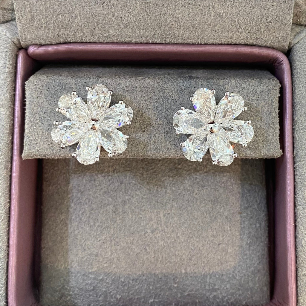 Blossom Diamond Stud Earrings