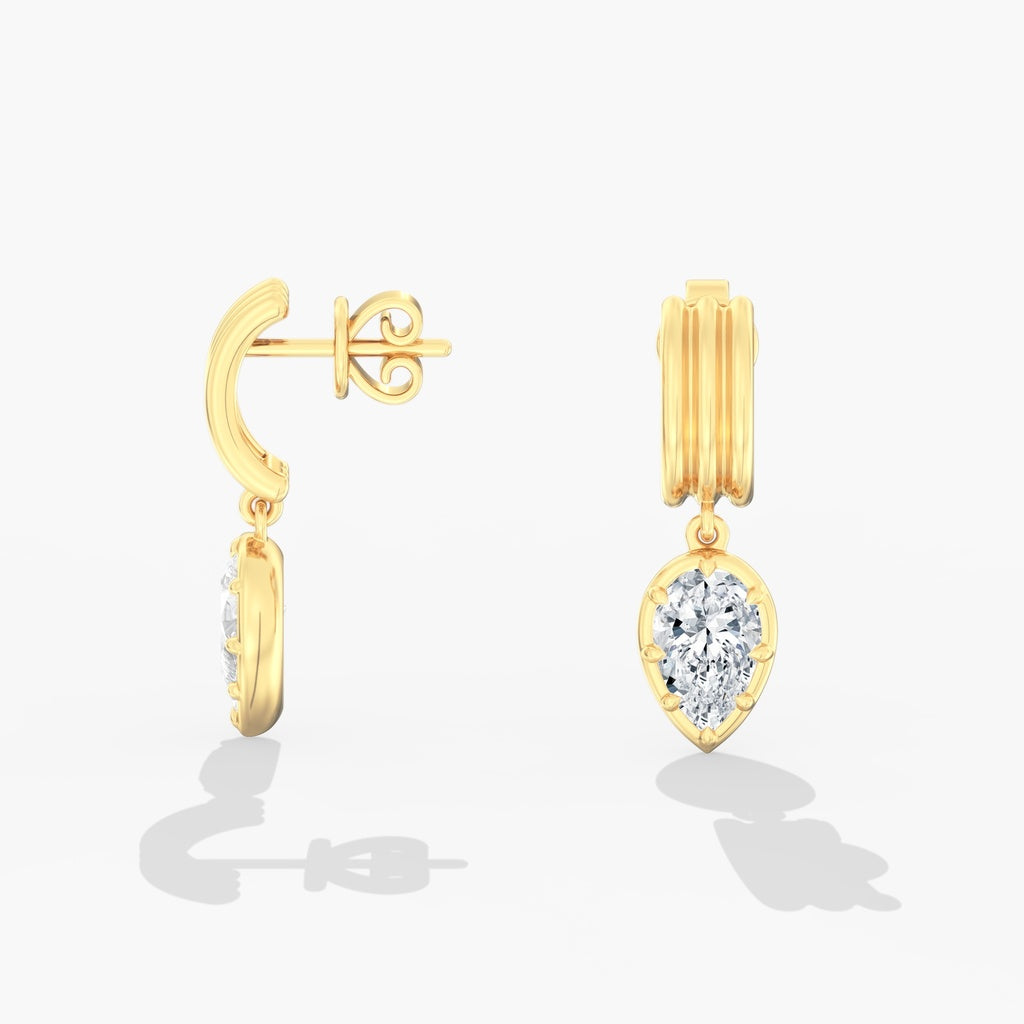 Pear Aura Drop Earrings