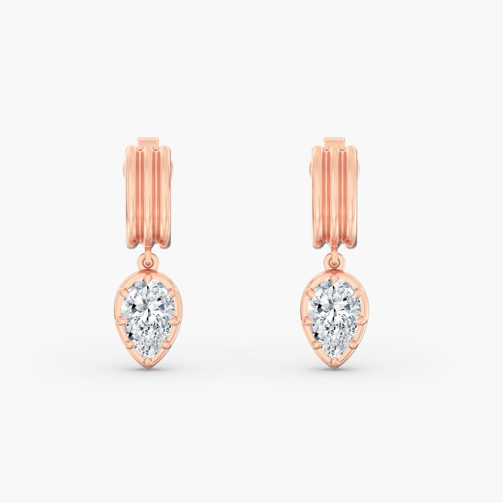 Pear Aura Drop Earrings