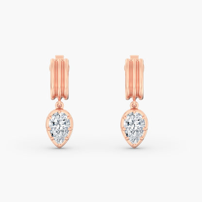 Pear Aura Drop Earrings