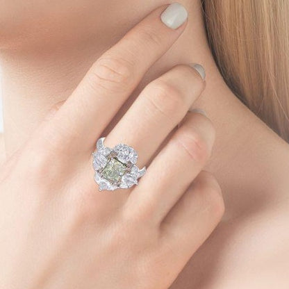 Floral Fancy Diamond Ring