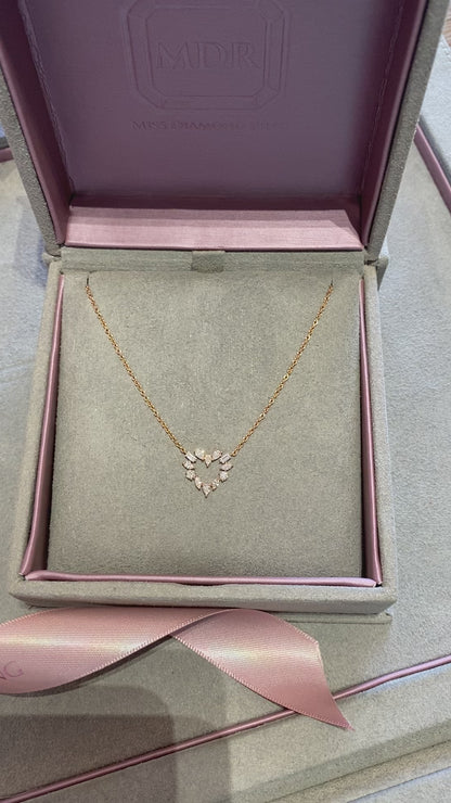 In Love Diamond Heart Pendant Necklace