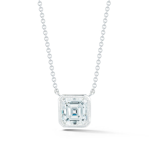 Miss Diamond Ring Asscher pendant necklace