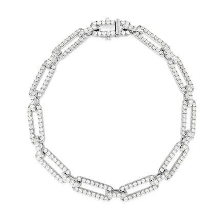 Diamond Long Link Bracelet