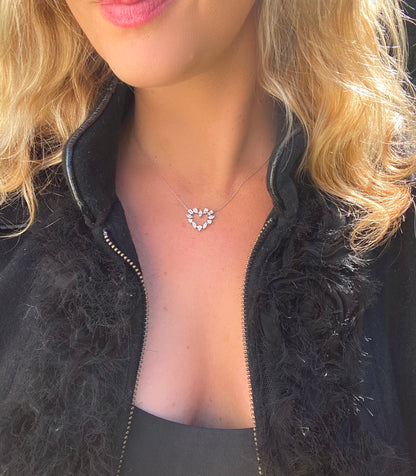 In Love Diamond Heart Pendant Necklace