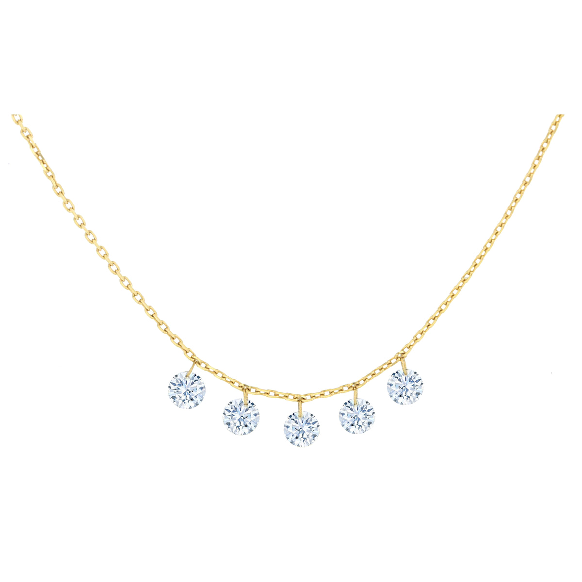 Five Diamond Necklace