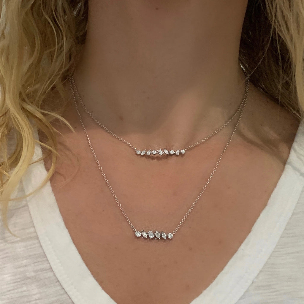 Radiant Diamond Pendant Necklace