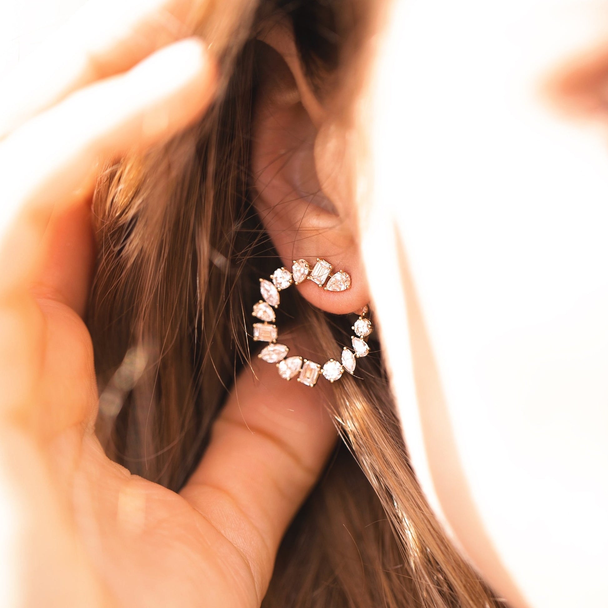 Always Diamond Hoop Earrings – Miss Diamond Ring