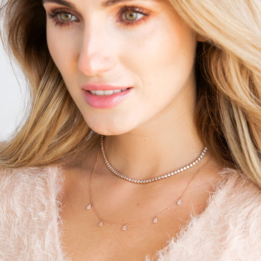 Vintage diamond choker necklace Clearance