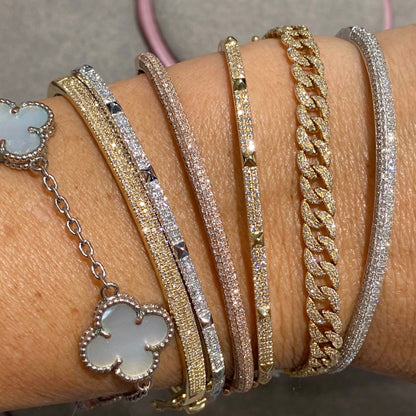Pave Diamond Chain Link Bracelet
