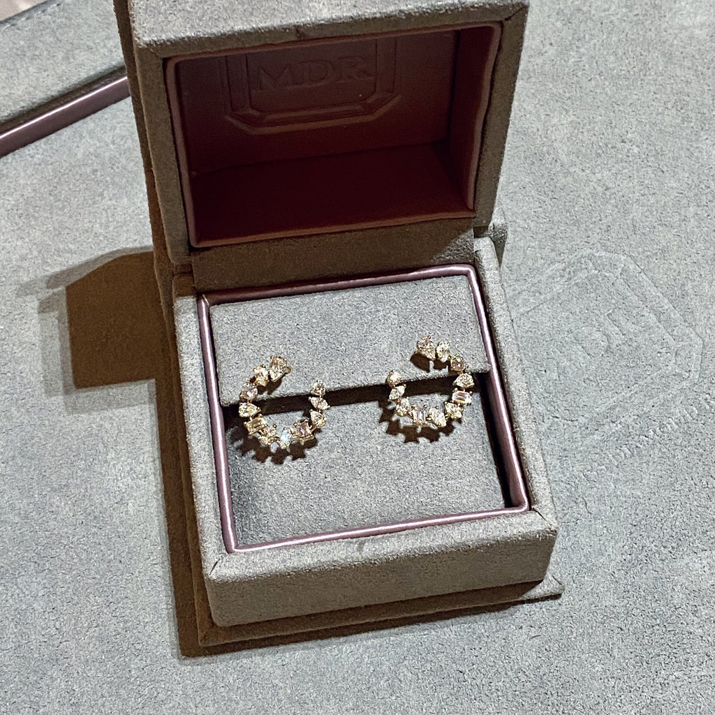 Louis Vuitton Diamond Hoop Earrings