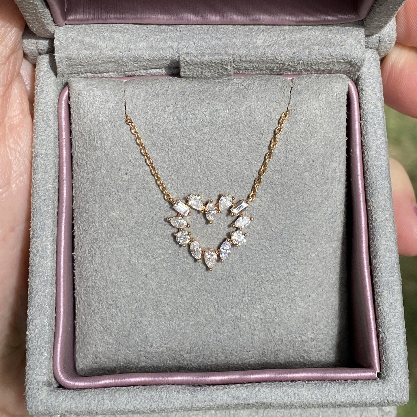 In Love Diamond Heart Pendant Necklace