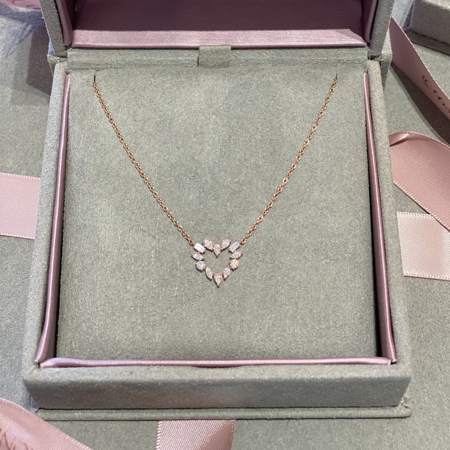 In Love Diamond Heart Pendant Necklace