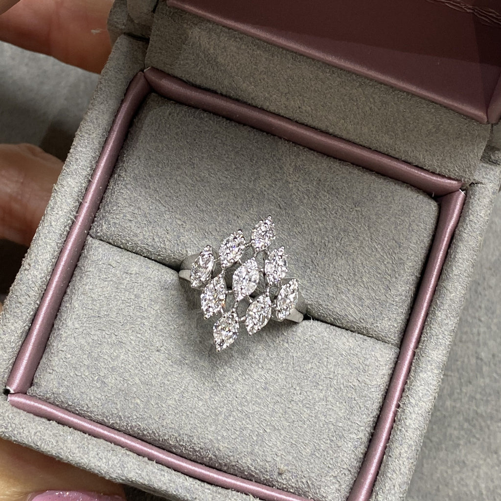 Power Pointer Diamond Cocktail Ring