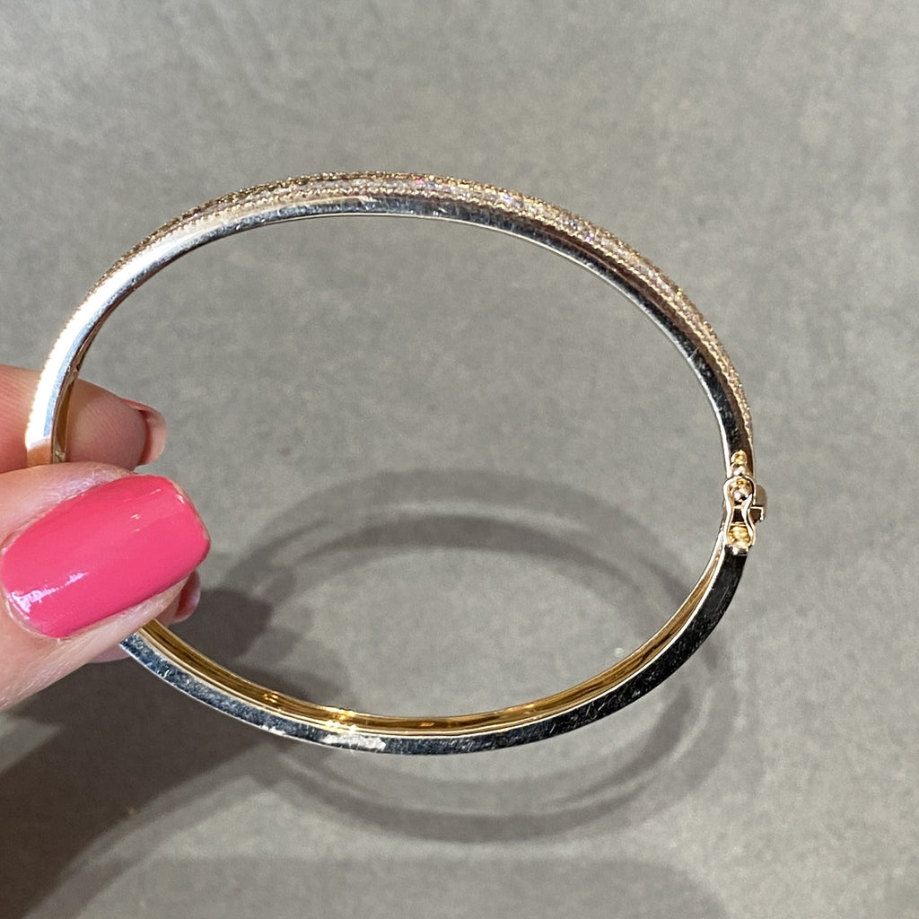 Baguette Diamond Bangle Bracelet