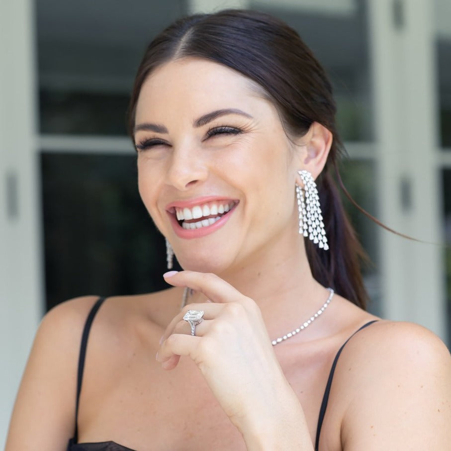 Cascade Diamond Chandelier Earrings