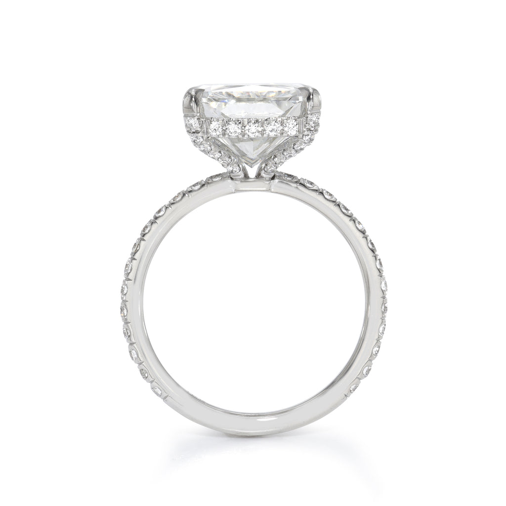 Radiant Cut Pave Diamond Engagement Ring