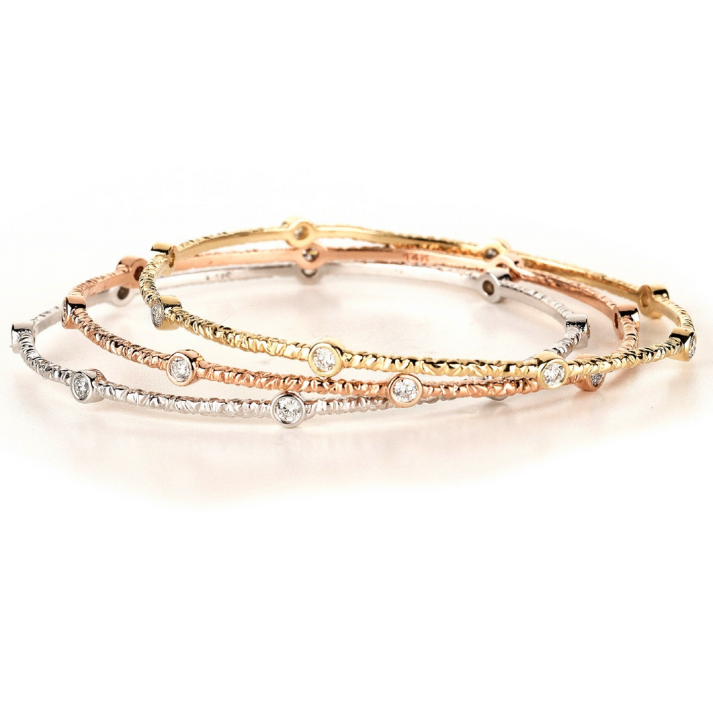 Miss Diamond Ring Love Trio bangle bracelet set