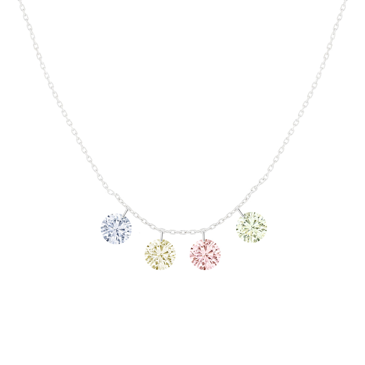 Fancy Colored Diamond Necklace Miss Diamond Ring