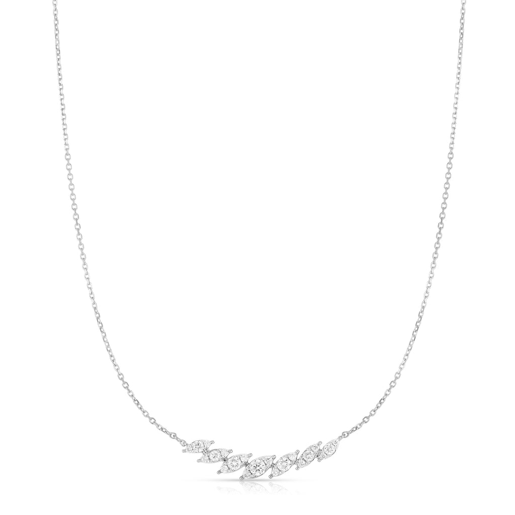 Marquise Illusion Curved Necklace