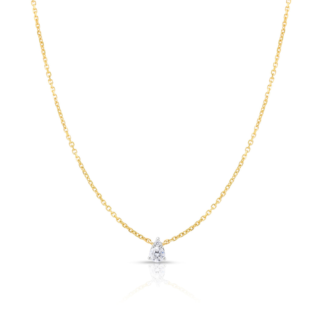 Pear Illusion Diamond Necklace